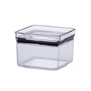 Pote Hermético Mantimentos Recipientes De Acrílico 480MLTransparente Alimentos Empilhável Cozinha