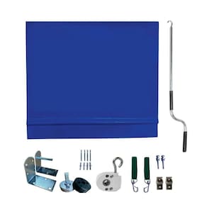 Toldo Cortina Azul - 2,70m X 1,50m - Kit Completo