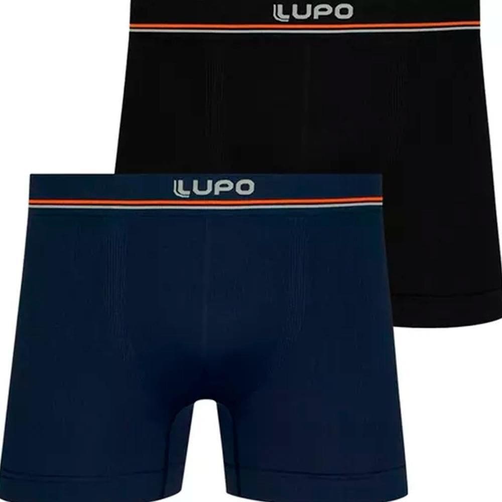 Kit 2 Cuecas Boxer Lupo Masculina Sem Costuras 436