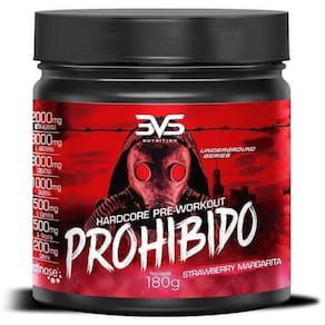 Prohibido Hardcore Pré-Workout 180G - Strawberry Margarita