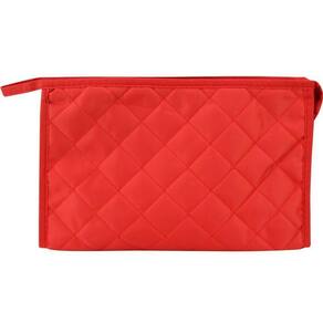 Necessaire Poliéster Vermelha Com Alça 27X17X8Cm - Clink