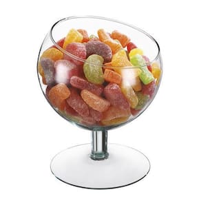 Bomboniere Taça Decorativa Boca Torta Vidro 19X14Cm Vitazza