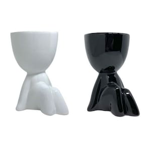 Kit 2 Vasos Cerâmica Bob Robert Sentado 11,5Cm - Clink