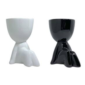 Kit 2 Vasos Cerâmica Bob Robert Sentado 11,5Cm - Clink