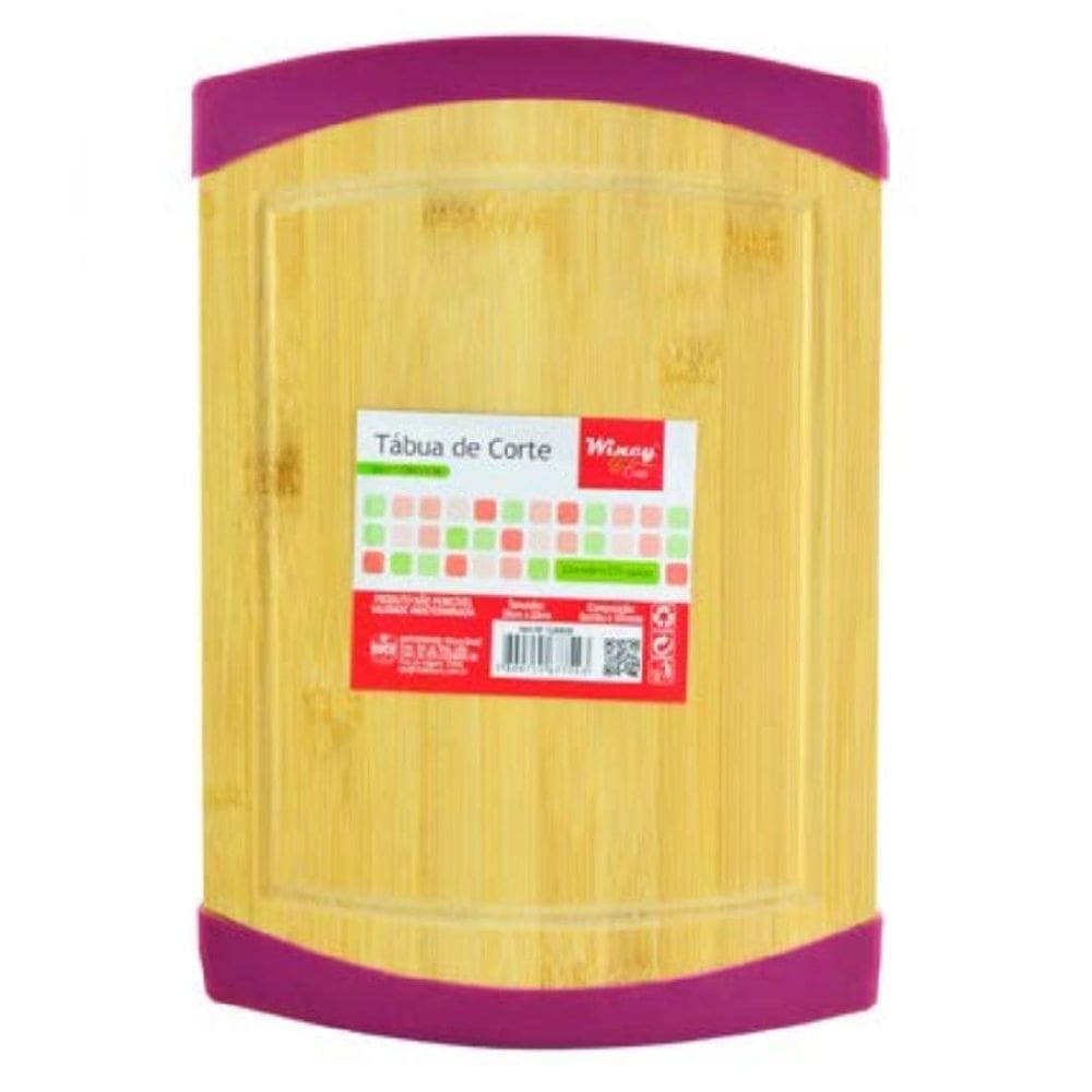 Tabua Para Cortar Carne Em Bambu 28X20Cm Caipirinha - Wincy