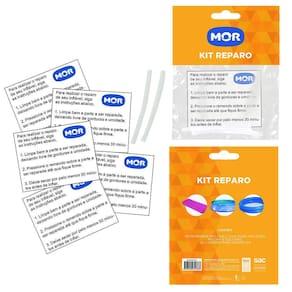 Kit De Reparo Para Colchão Inflável Piscina Boias Pvc Mor