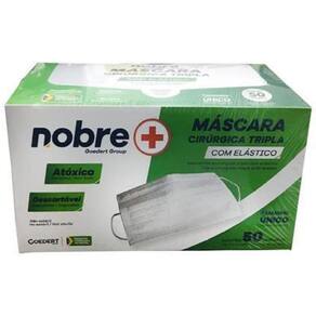 Máscara Cirúrgica Descartável Tripla Nobre - 50 Unidades