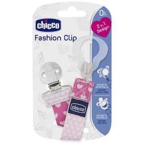 Fashion Clip Para Chupeta Chicco Rosa