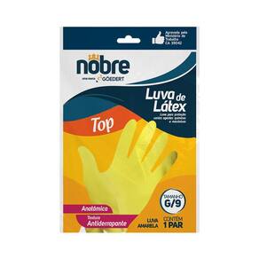 Luva Borracha/Latex G/9 Amarela Top Ca 39042 - Nobre