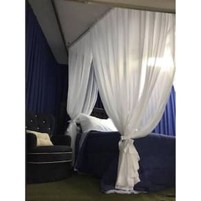 Mosquiteiro Casal King Branco 100x200x280cm Voil Rodhia