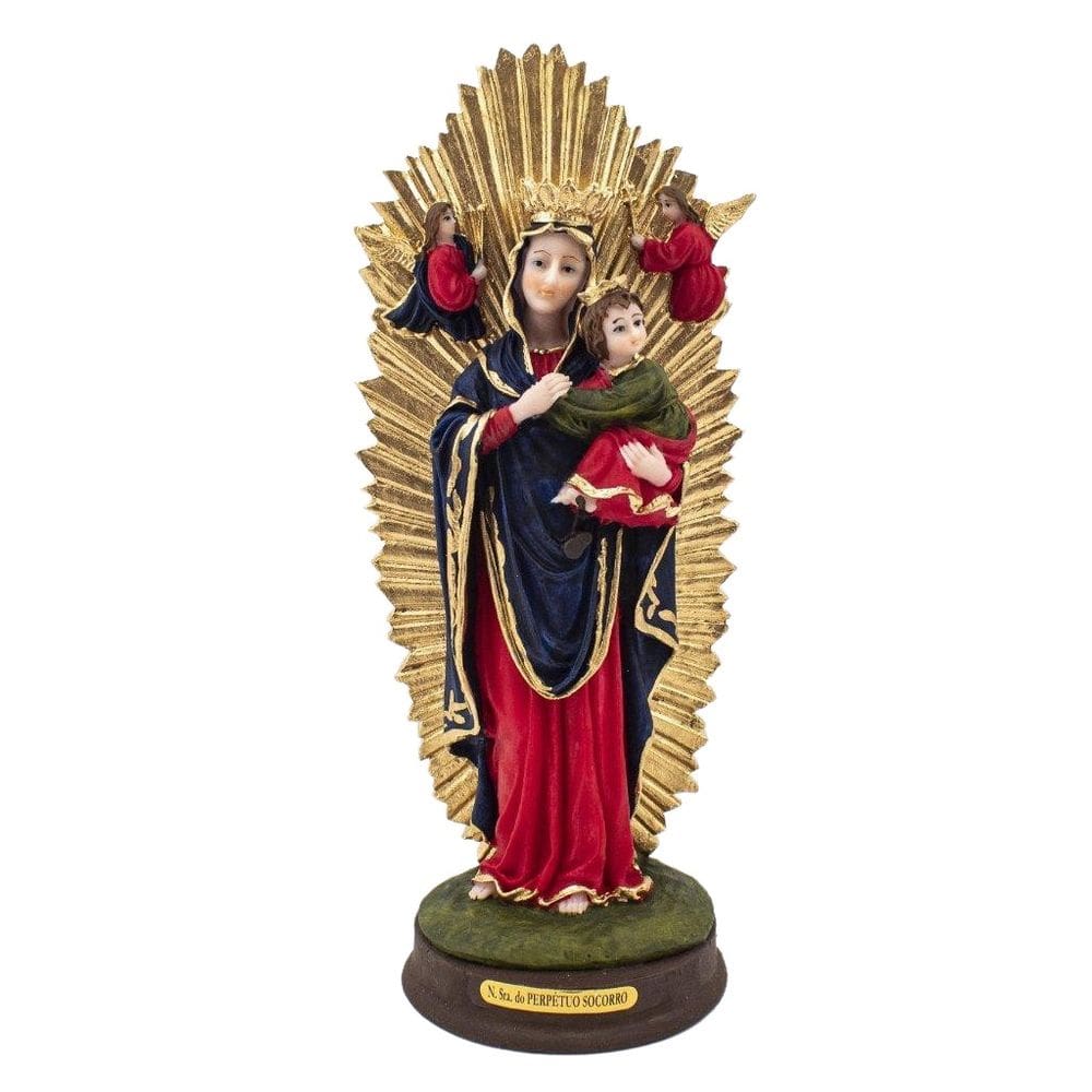Imagem Nossa Senhora Do Perpétuo Socorro Resina 22 Cm