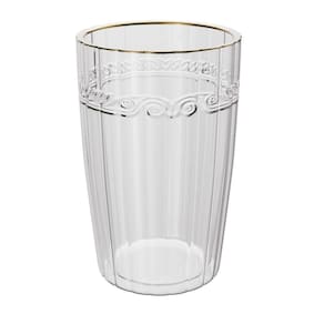 Copo Alto Lyor Imperial De Cristal Com Fio De Ouro 370Ml