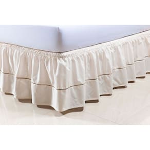 Saia Box Colchão King 1,98m x 2,00m x 30cm 100% Algodão 2 Elásticos Palha
