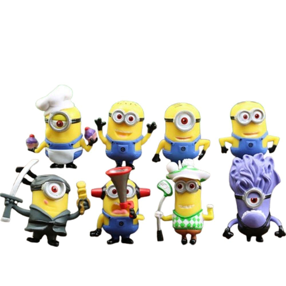 Kit Minions 8 Bonecos Meu Malvado Favorito Brinquedo