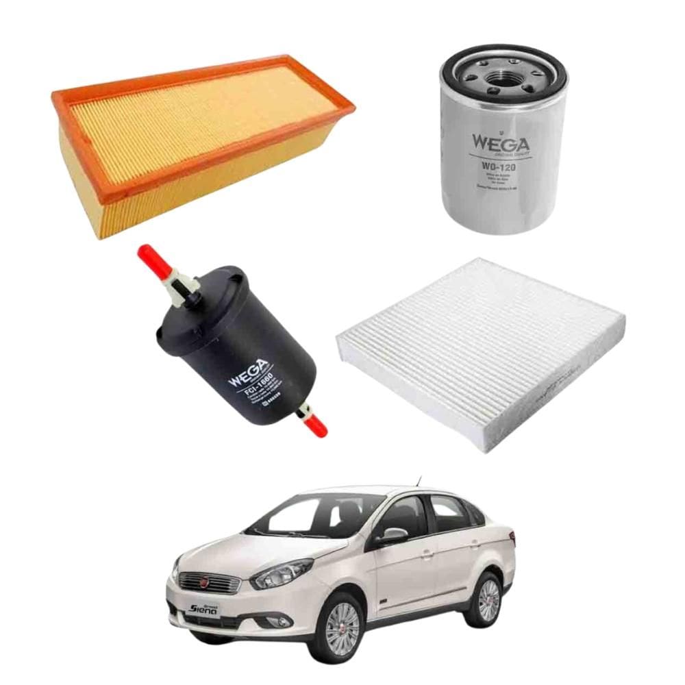 Kit Filtro Troca Óleo Grand Siena 2012 A 2022 WKL125 Wega