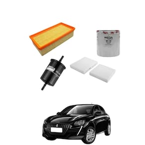 Kit Filtro Troca Óleo Peugeot 208 2016 A 2021 WKL100 Wega