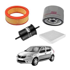 Kit Filtros Óleo Renault Sandero 2008 A 2014 WKL268 Wega