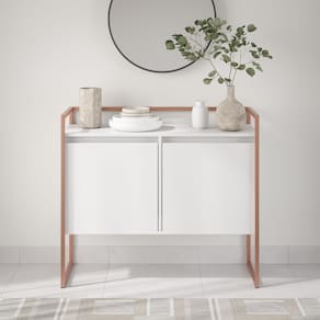 Buffet Industrial 2 Portas SP Branco Cobre