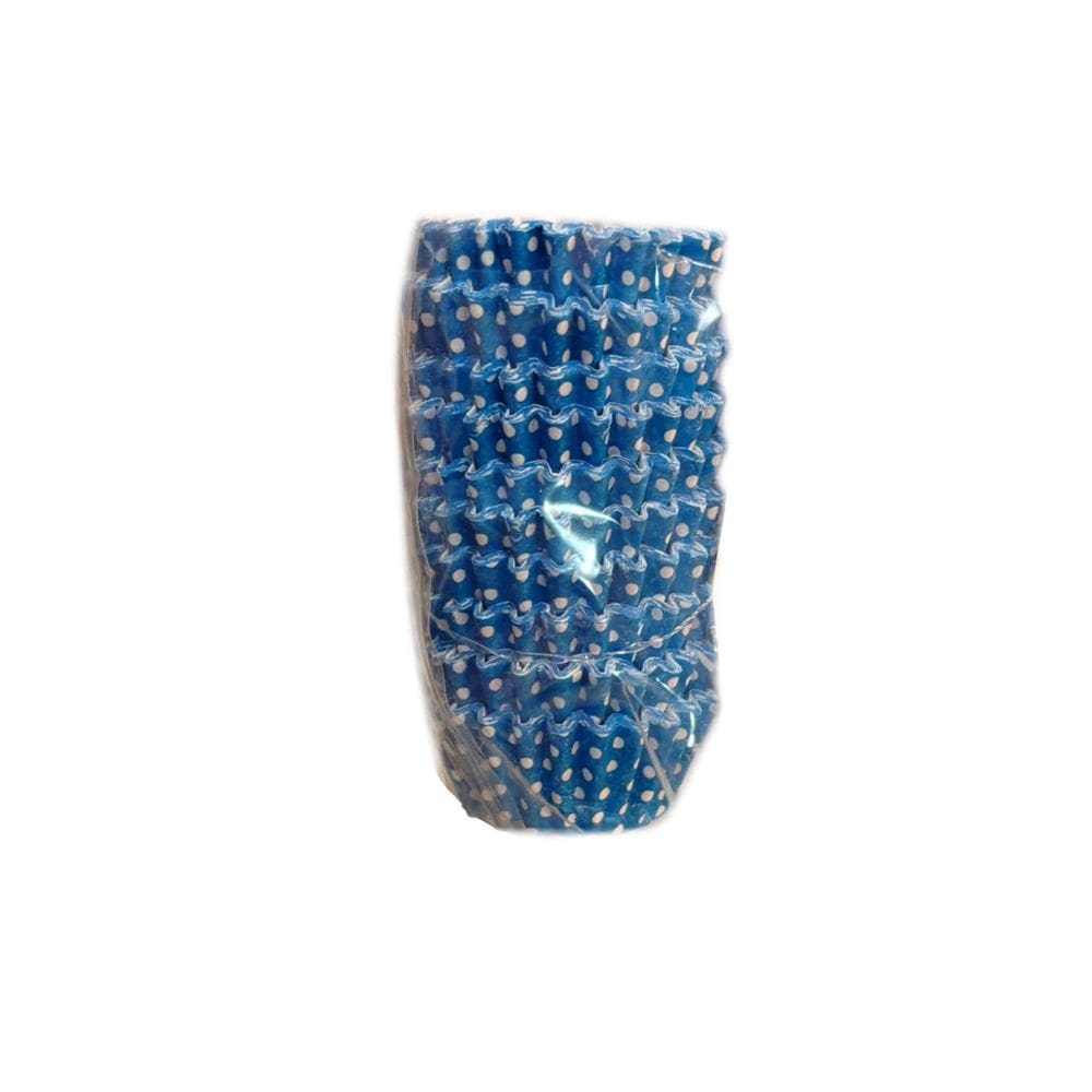 Forma P/ Doces Azul Poa Branco N.5 C/100 Marques