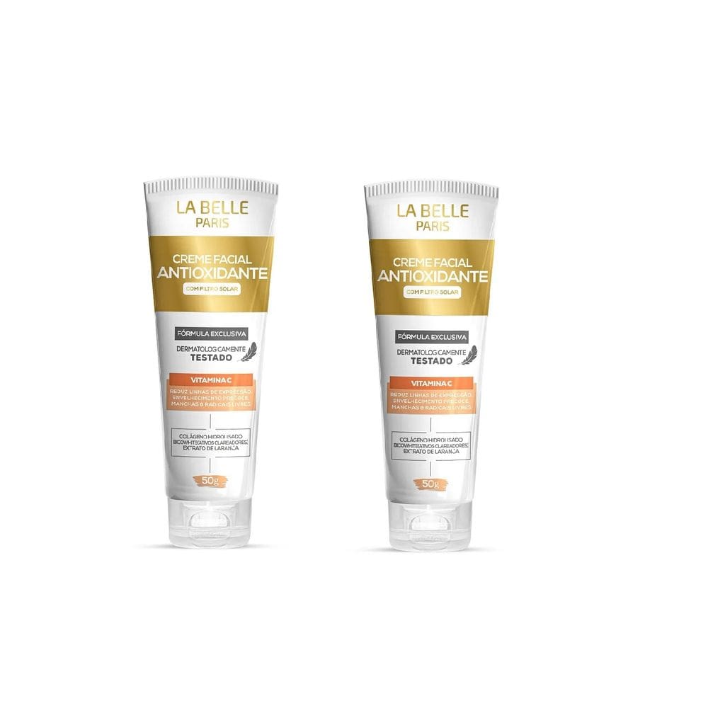 Creme Facial Antioxidante Vitamina C 50g La Belle kit