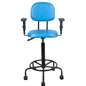 Cadeira caixa alta L duplo com braço base semi corano rosa claro