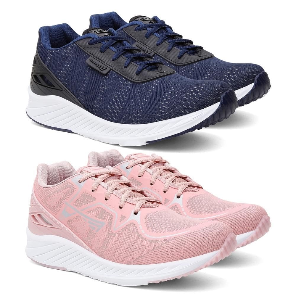 Tênis Feminino Esportivo Cadarço Fitness Dia a Dia Kit 2