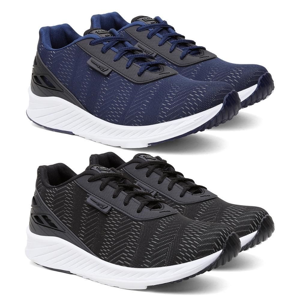 Tênis Masculino Esportivo Cadarço Fitness Conforto Kit 2