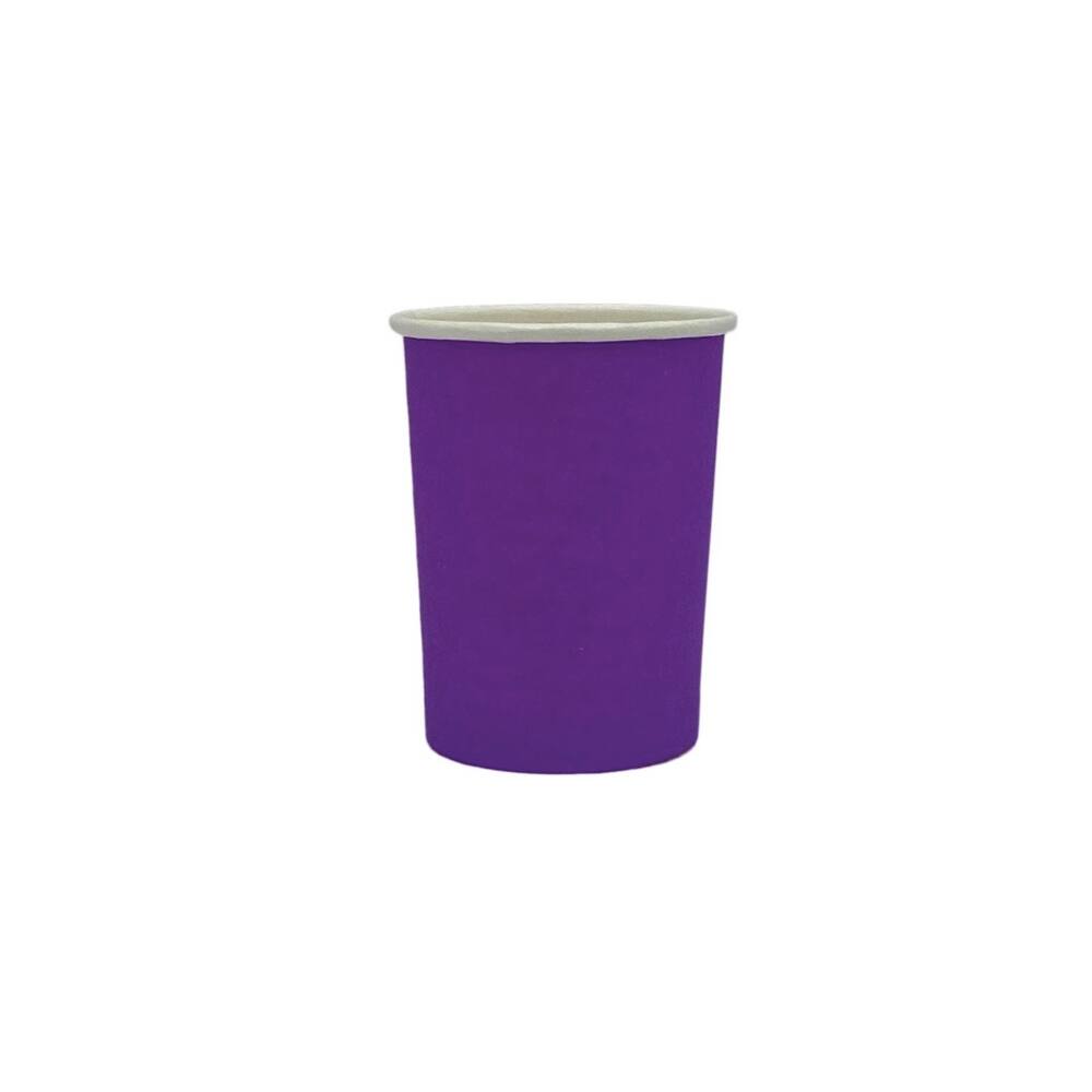 Copo Papel 200ml Lilas C/8 Forfest