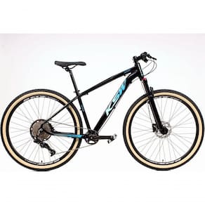 Bicicleta 29 Ksw Xlt 12v Freios Hidráulicos 1x12v Trava No Ombro Pneu Bege - Preto-azul Tam.21