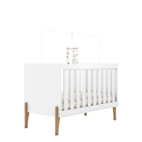 Berço Mini Cama Iris com Suporte Para Mosqueteiro e Colchão