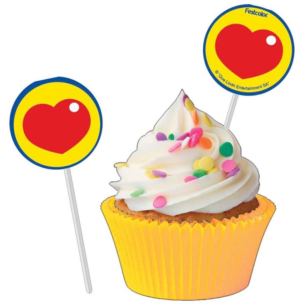 Topper P/ Doces Heroi Do Co. C/8 Festcolor