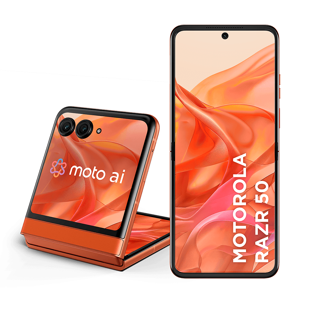 Smartphone Motorola Razr 50 - 512GB 24GB (12GB RAM+12GB Ram Boost) Tela dobrável 6,9" pOLED e externa 3,6” Moto AI camera IPX8