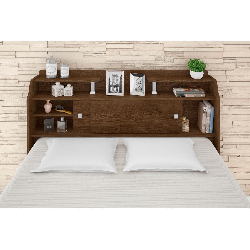 Cabeceira Flex Box Casal 1,38 Framar Elisa Malbec Off White