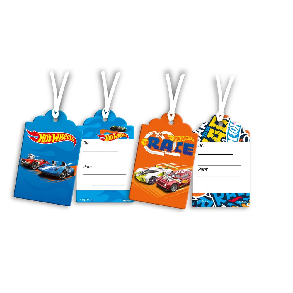 Tag Moldura Hot Wheels C/8 Festcolor