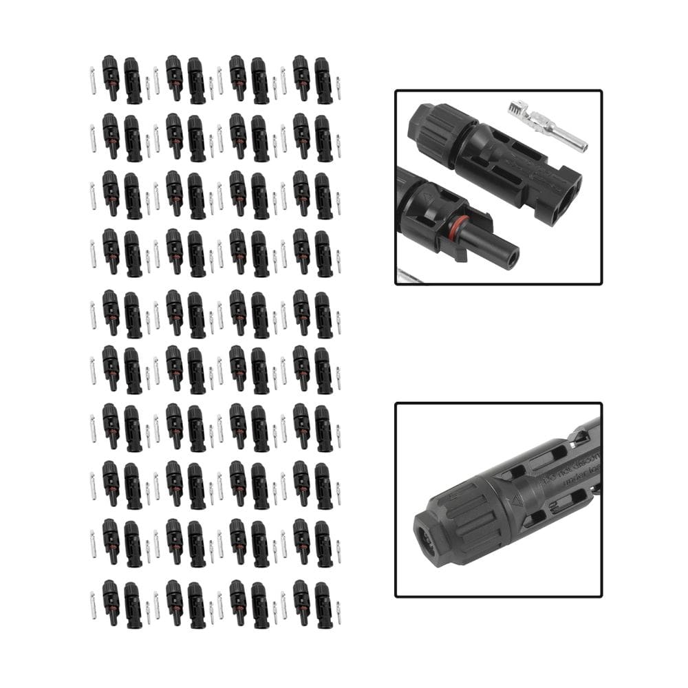 Kit 40 Pares de Conectores MC4 Para Sistemas Fotovoltaico