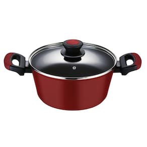 Caçarola Everyday 28 cm 6,7 L Vermelha em Alumínio Forjado com Revestimento Antiaderente Indução Oxford