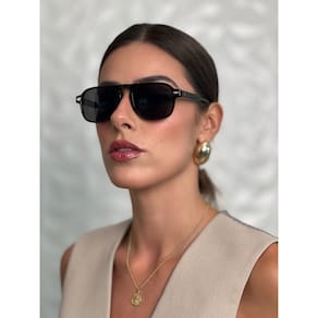 Óculos Solar Pérola Preto - Al Mare - ÓR Eyewear - Proteção UV 400