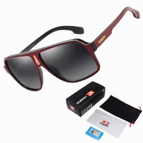 Óculos De Sol Polarizado Quadrado Uv400 Dubery D103