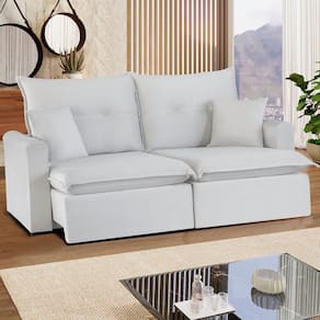 Sofá Retrátil e Reclinável Miami - Assento com Molas – 2.10 Mts Bege