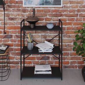 Estante com 3 Prateleiras 84x60x33cm Yon Preto