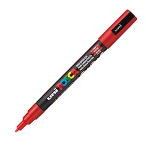 Caneta Uni-Ball Posca Pc-3M Fina - Vermelha