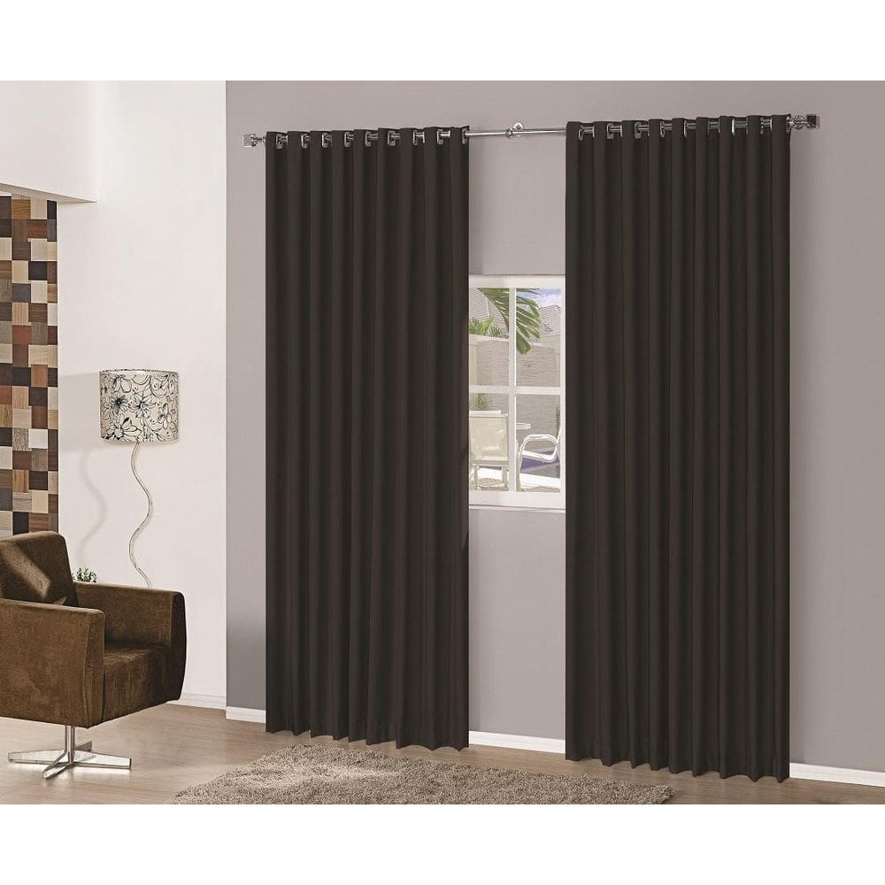 Cortina Blackout Em Tecido 2,00X1,80 Corta Luz Preto