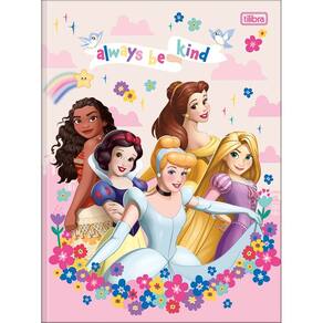 Caderno Escolar Brochura Capa Dura Princesas 80 Folhas 1 Materia Tilibra | Desenho Animado