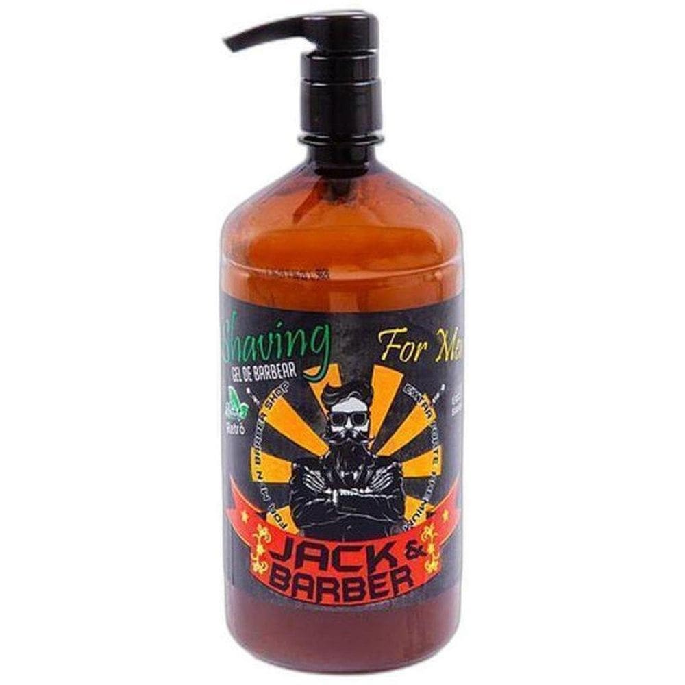 Shaving Gel Jack Barber 1Kg Gel De Barbear Refrescante Menta