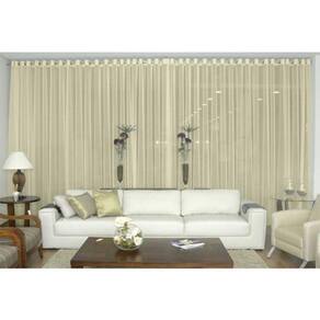 Cortina Voil Para Sala Ou Quarto 2,80X1,70 Palha