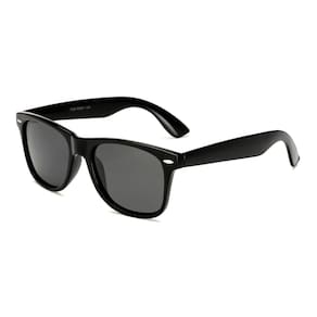 Óculos de Sol Unissex Quadrado Preto Moda  Estilo