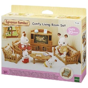 Sylvanian Families Conjunto Sala de ESTAR Confortavel EPOCH Magia 5339