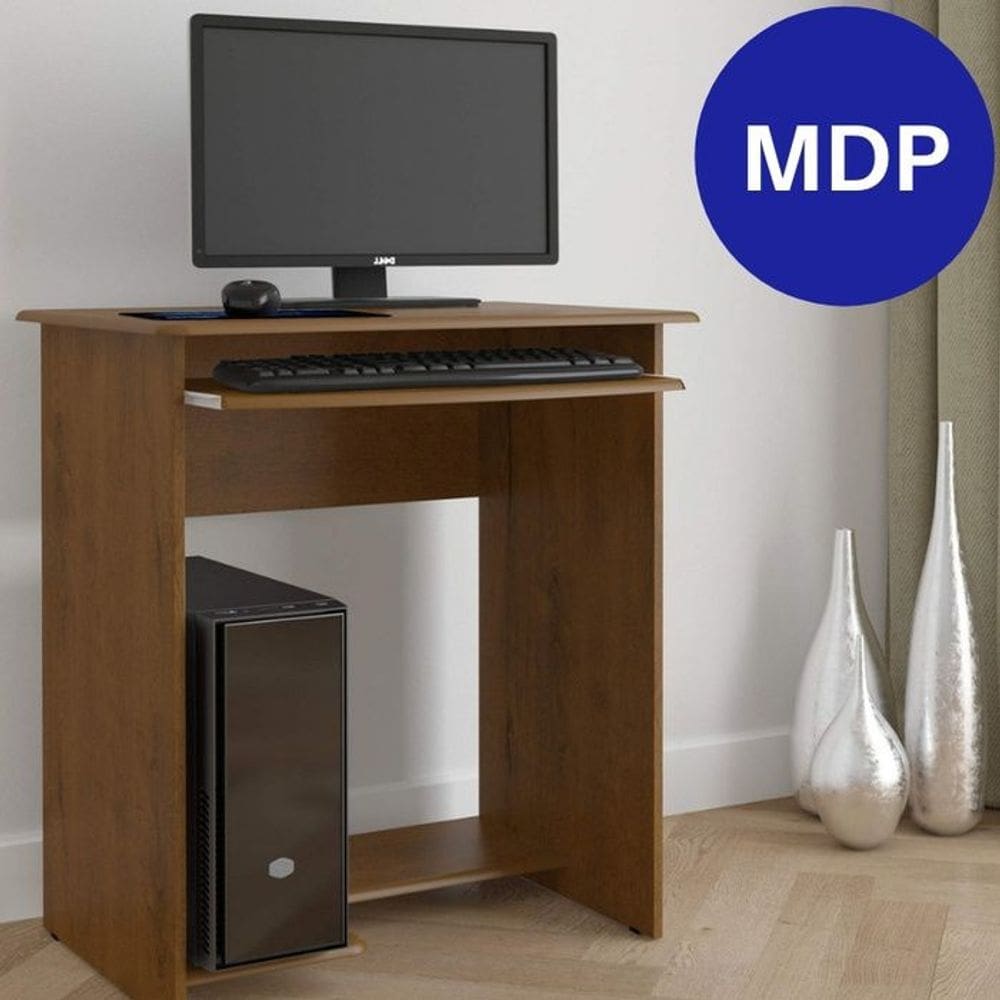 Mesa de computador / Escrivaninha - Cor Marrom Prática