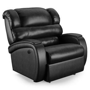 Poltrona do Papai Reclinável Napoli Controle Power Elétrico PU Preto Brilho FH1 - D`Rossi