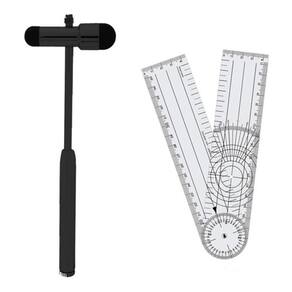 Kit Fisioterapia Goniômetro Grande + Martelo De Buck